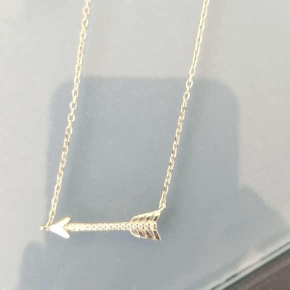 Sparkling 14kt & Diamond necklace - Picture 5 of 10